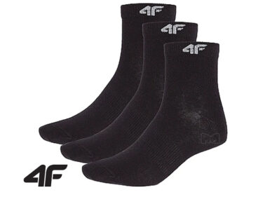 שלישיית גרבי כותנה קרסוליות 4F SOCKS