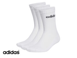 גרביי ספורט אדידס ADIDAS LINEAR CREW CUSHIONED SOCKS 3P