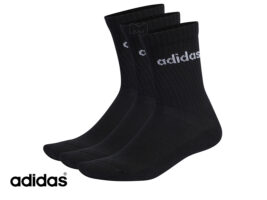 גרביי ספורט אדידס ADIDAS LINEAR ANKLE CUSHIONED SOCKS 3P