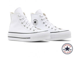 נעלי אולסטאר פלטפורמה עור CONVERSE ALL STAR LIFT HI