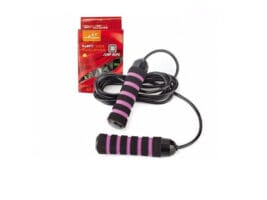 חבל קפיצה/דלגית אירובית לאימון ידית ספוג JUMP ROPE אביזרים מאסטר ספורט