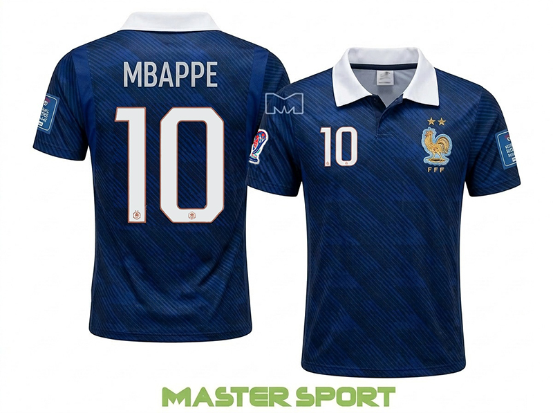 חולצת כדורגל לגברים אמבפה MBAPPE FRANCE ביגוד מאסטר ספורט