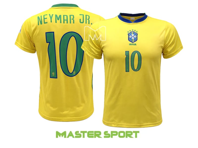 חליפת כדורגל לילדים ונוער ניימאר NEYMAR JR BRAZIL ביגוד מאסטר ספורט