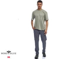 חולצת טי שירט אופנתית מכותנה NORD BLUE TOMMY TEE