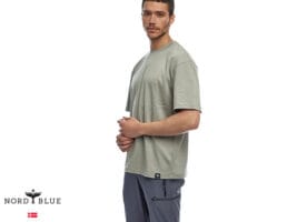 חולצת טי שירט אופנתית מכותנה NORD BLUE TOMMY TEE