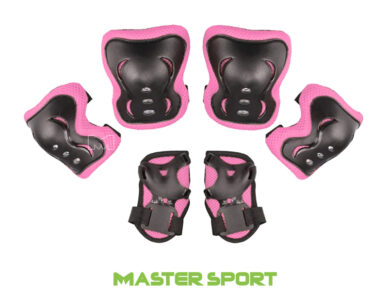 סט מגנים לגלגיליות ואופניים PINK/BLACK PROTECTIVE GEAR