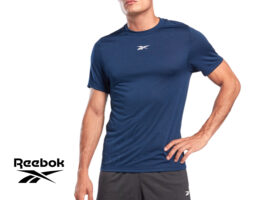 חולצת ריבוק מנדפת לגברים REEBOK WORKOUT MELANGE TEE