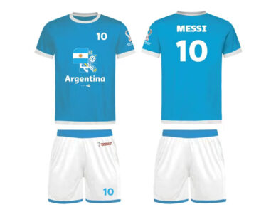 חליפת כדורגל מסי לילדים ונוער מונדיאל WORLD CUP ARGENTINA MESSI