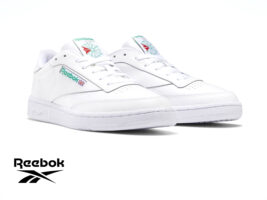 נעלי ריבוק אופנה לגברים קלאב סי REEBOK CLUB C 85