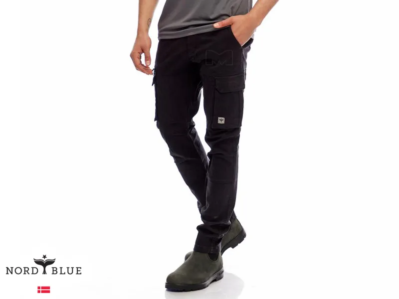 מכנסי קרגו לגברים בד סטרץ’ NORD BLUE CHASE CARGO PANTS ביגוד מאסטר ספורט